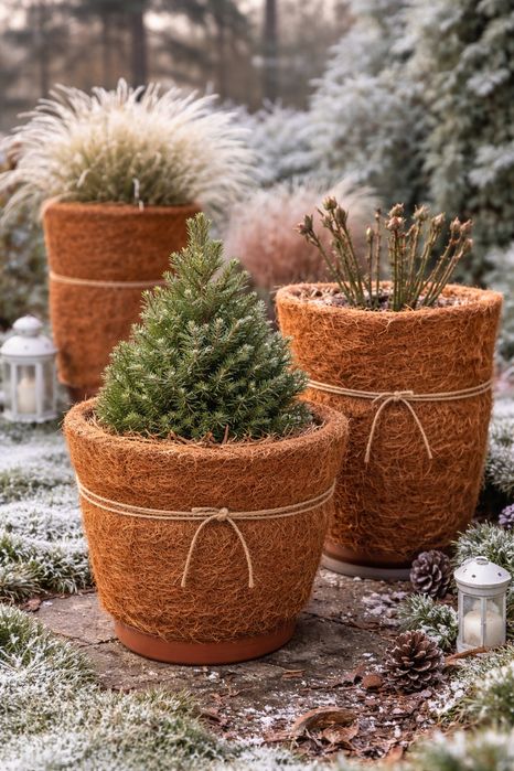 Maty kokosowe zimowe osłona roślin 2 szt 150x50 cm Pangolino