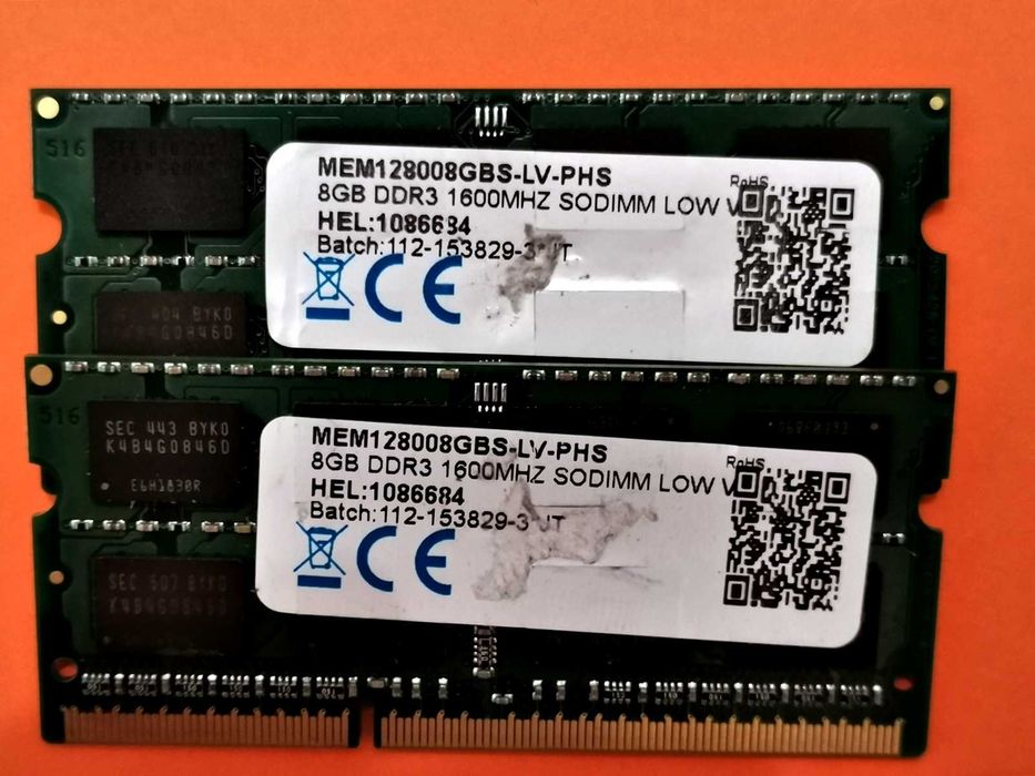 DDR3 16GB Samsung 12800 L