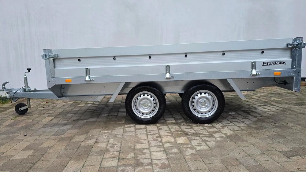 Zaslaw Hochlader  Przyczepka towarowa Zasław 300T HOCHLADER b.mocna, nowa, aluminium