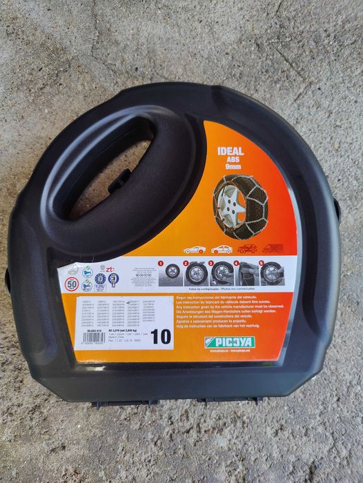 Correntes de Neve 9mm IDEAL ABS – Novas (Nunca Usadas)