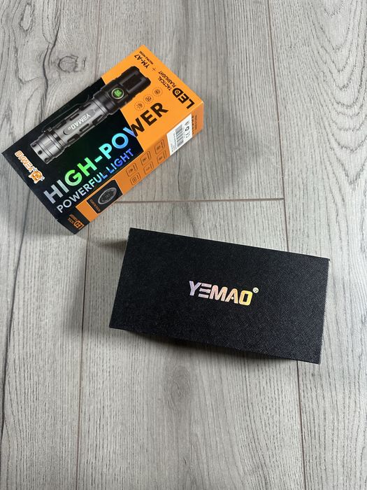 Потужний LED ліхтар YEMAO — High Power, акумуляторний, новий