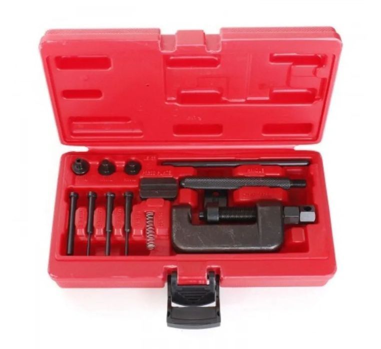 Kit Rebitador Correntes Universal Motas Bicicletas - 12 peças
