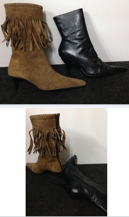 Sapatos/botas novos em pele