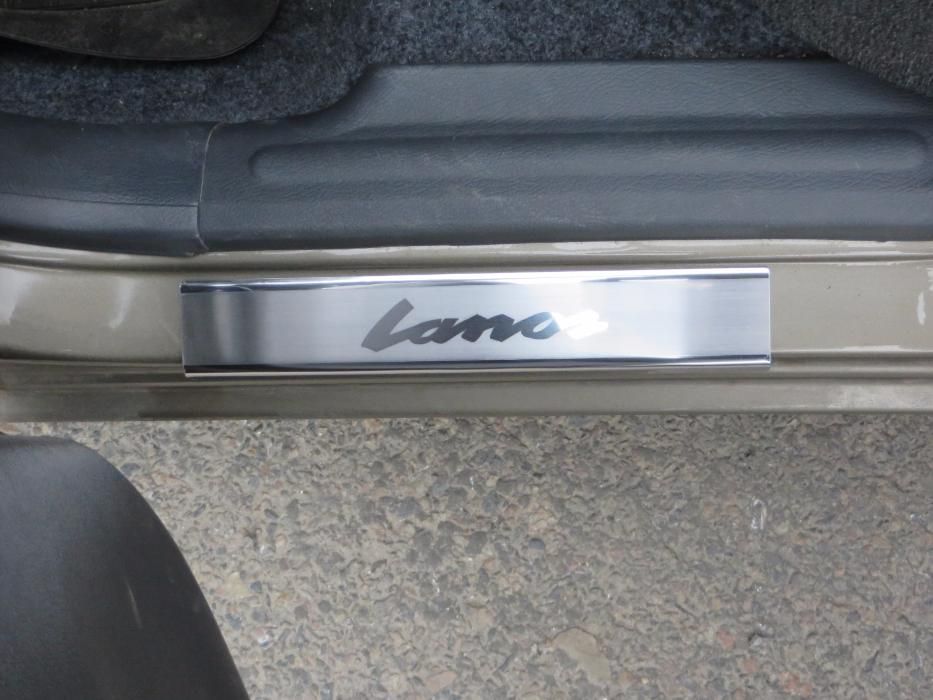 Накладки на пороги Ланос (Lanos/ Sens), нерж.