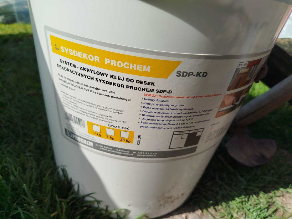 Klej do desek elewacyjnych SYSDEKOR PROCHEM 5kg