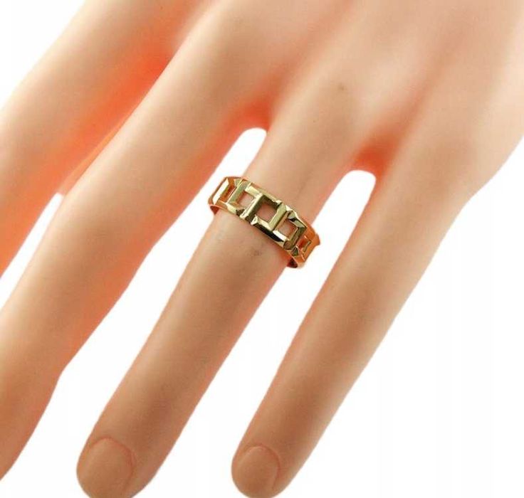 Elegancki złoty pierścionek ZŁOTO_ p.585 r.15 CUDO