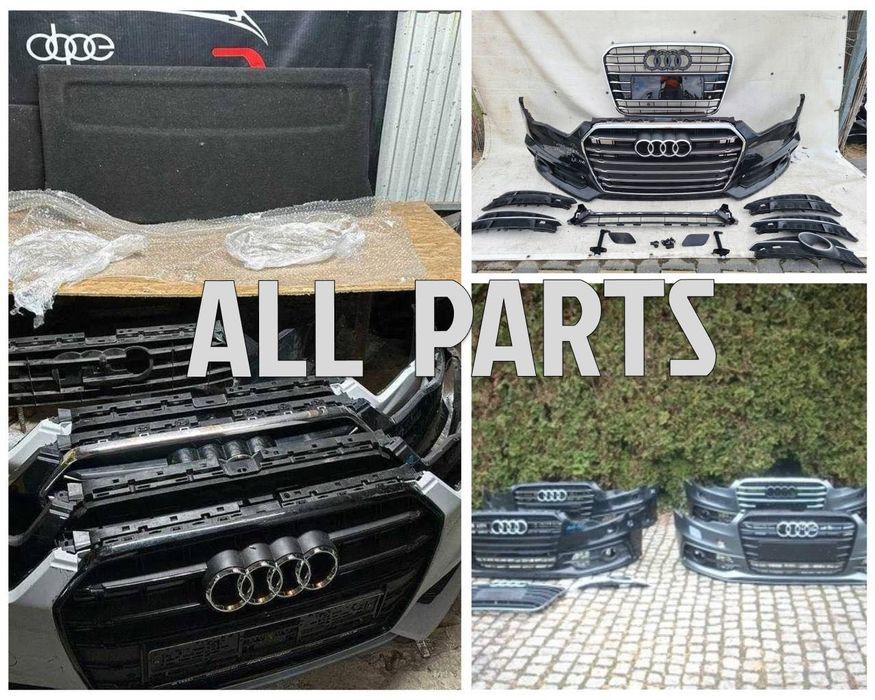 Бампер Audi передній задній всі моделі ауді компл.