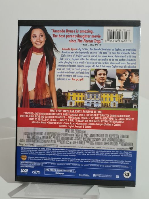 What a girl wants DVD