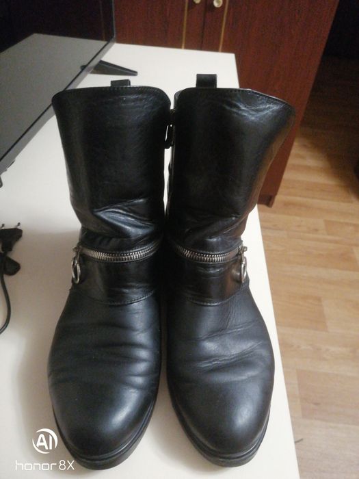 Ботинки шкіряні з утепленням