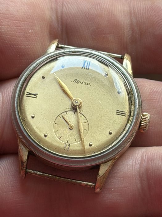 Alpina lata 40te, rozmiar 33/40mm, werk 586 kriegsmarine, piękna tarcza
