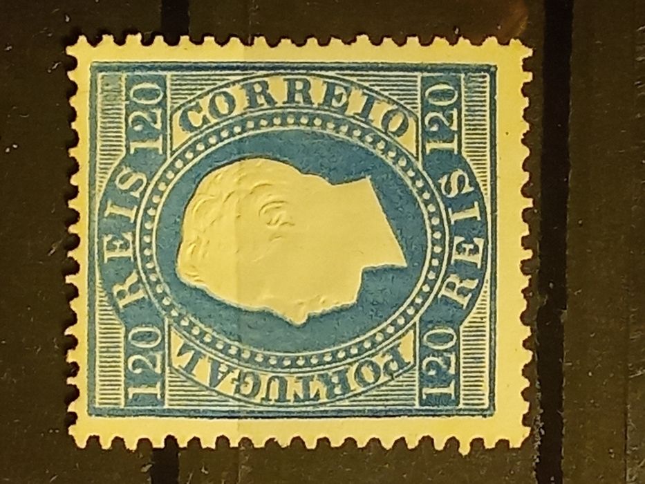 1870/1876 Selo Da Série D° Luís I Fita Direita MLH *