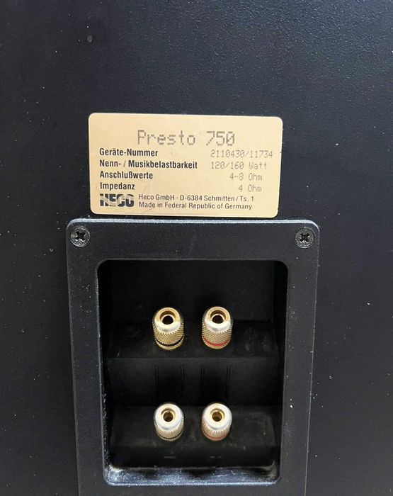 Большие колонки  HECO Superior Presto 750 Германия 38 кг 120 Ват.