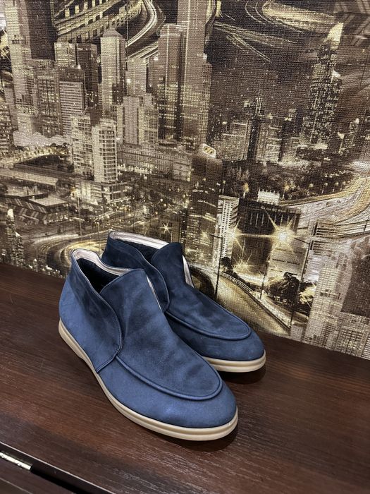 Зимові замшеві лофери