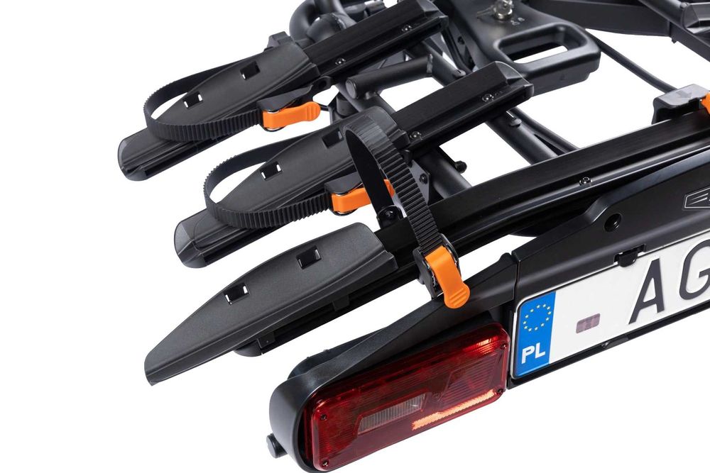 Aguri Active Bike Pro 3 Black Platforma rowerowa na hak na 3 rowery, dobry, solidny bagażnik.możliwośc dołączenia dostawki na 4 rower