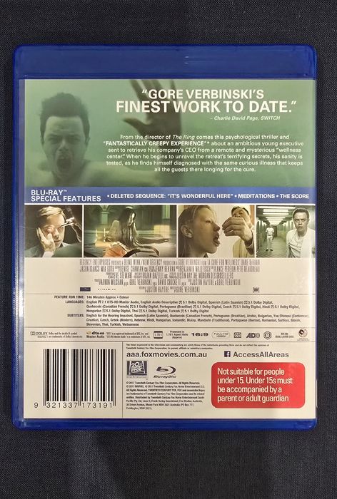 A Cure  For Wellness ( blu-ray com legendas  pt )