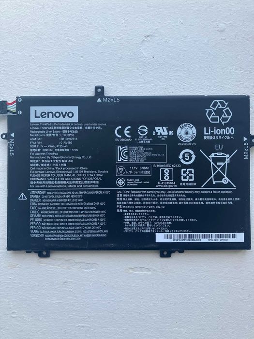 Lenovo L480 Bateria 20,4% zużycie