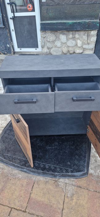 Szafka Szafka na buty z szufladami styl retro Hindon