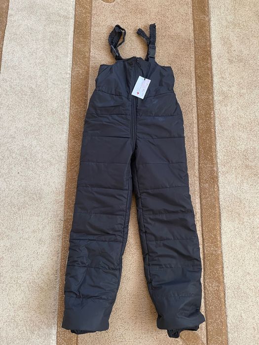 Зимовий напівкомбінезон штани на флісі новий розмір 134-140