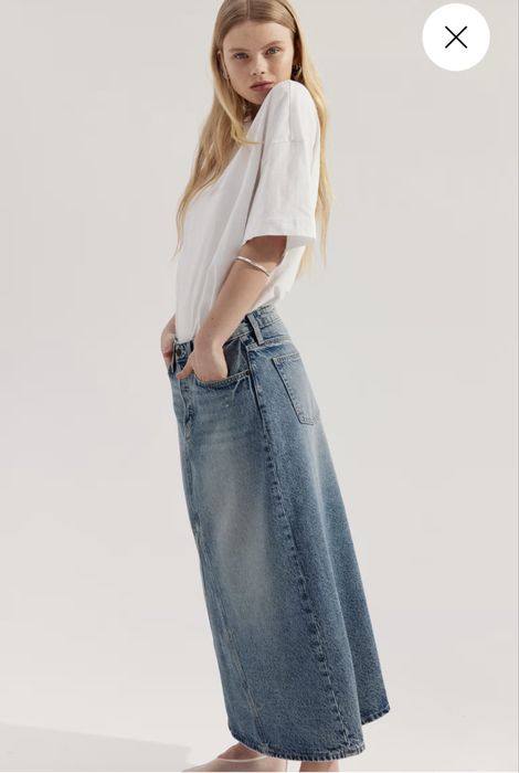 Стильна джинсова спідниця фірми H&M