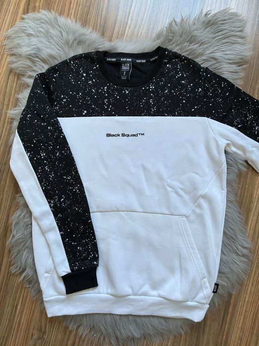 Bluza męska Black Squad czarno-biała S