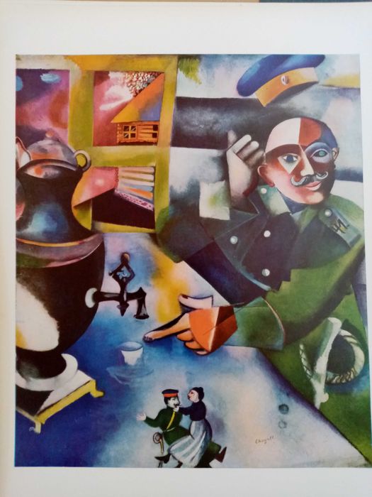 Conjunto de Estampas de Chagall - Album d' Art Skira, 1966 MUITO RARO