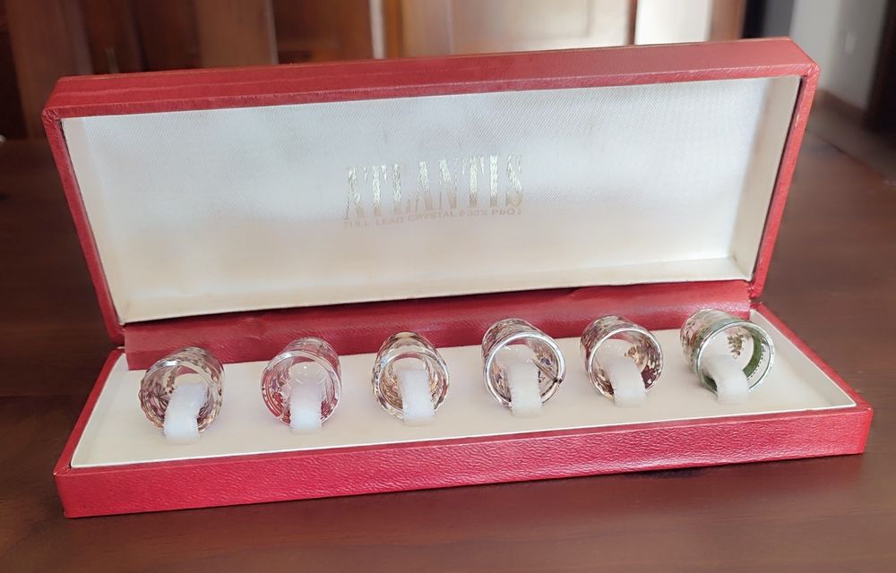 Conjunto 6 Dedais Coleção Cristal Atlantis - Originais / Pintados à Mão