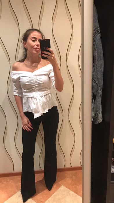Bluza biala Zara m