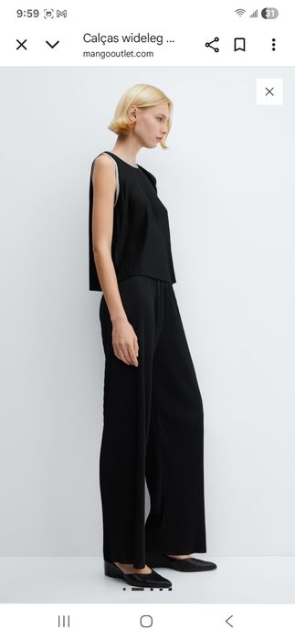 Conjunto calças e blusa XL Mango