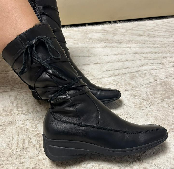 Кожаные сапоги, Италия.