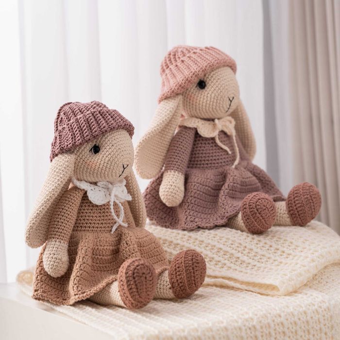 Króliczek ręcznie robiony (szydełkiem)