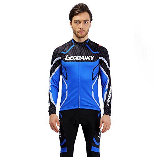 Komplet kolarski męski długi rękaw spodnie akcesoria EU M