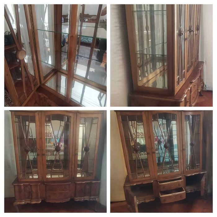 Mobília de Sala de Jantar Clássica – Estilo Queen Anne / Vintage (Madeira Maciça)