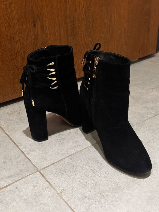 Botki Kazar wiązane skóra 38