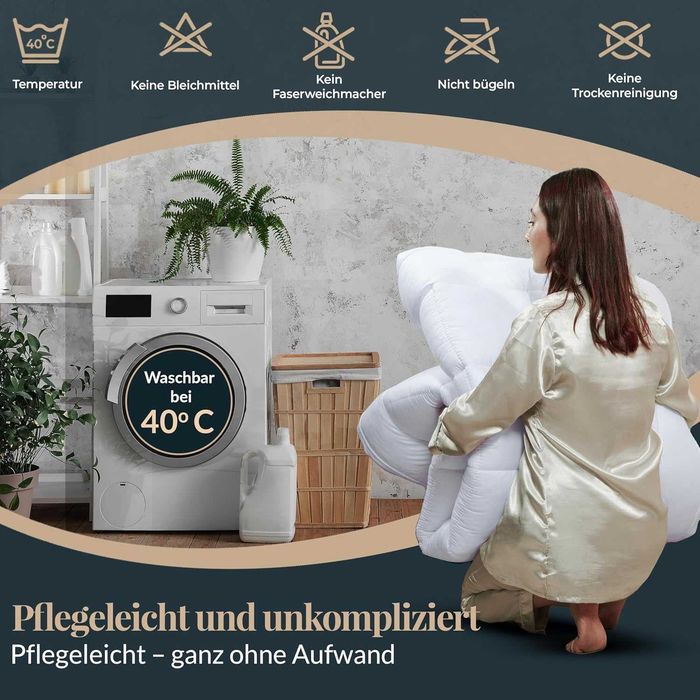 Topper de Colchão 140x200 cm | 5 cm Espessura  800 g/m² Ultra Confortável Hipoalergénico e Lavável Certificação Oeko-Tex Com Elásticos Antiderrapantes