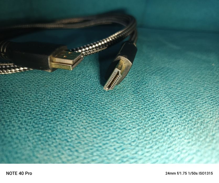 Kabel HDMI 1 m 4K Powerbear pleciony nylon