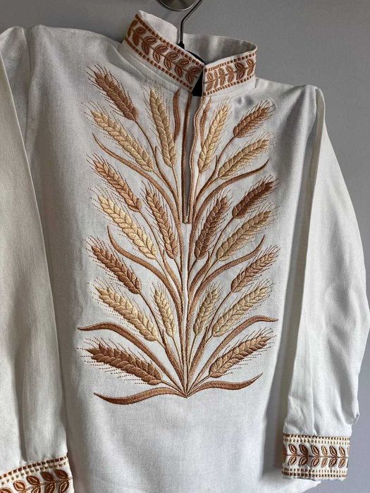 Вишиванка для хлопчика з довгим рукавом святкова сорочка для школи