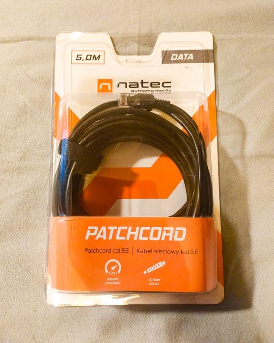 Kabel RJ45 - 5 metrów - NOWY
