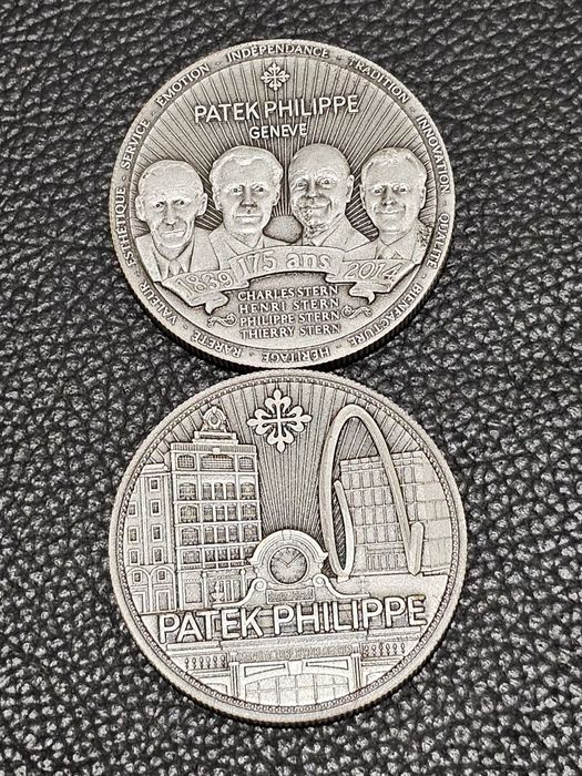 Medalha comemorativa PATEK PHILIPPE Marca de relogios de Luxo