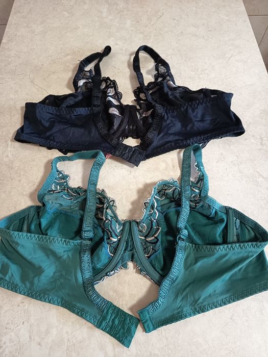 Stanik biustonosz 100 C/D zestaw 2 sztuki miękki