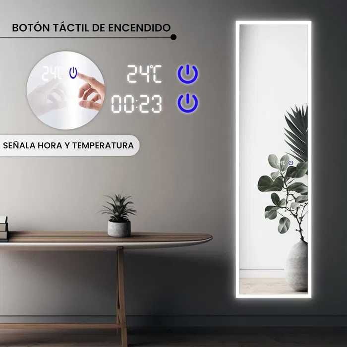 Nowe lustro / lusterko / prostokątne /LED / ścienne / 42x142 cm !A449!
