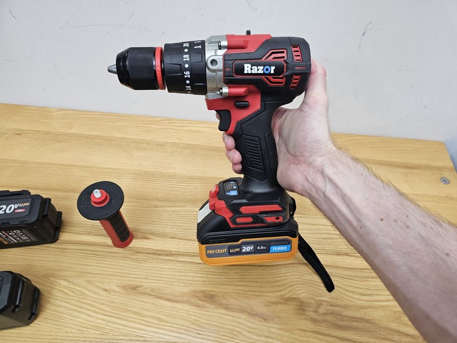 90Nm Шуруповерт Ударный Razor BLS-001 13м Патрон Бесщеточный Мощный