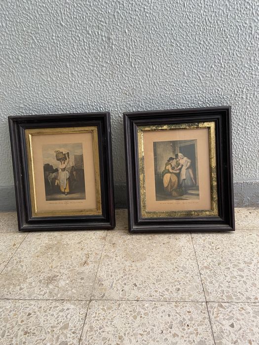 Conjunto de gravuras inglesas