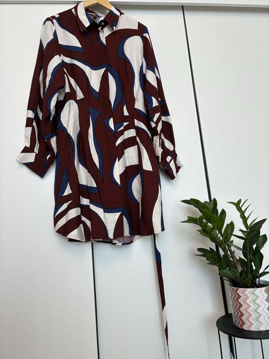 Сукня-сорочка H&M з поясом — стильна, трендова, ідеальний стан