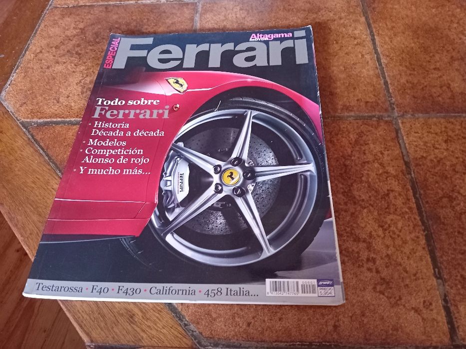 Ferrari, tudo sobre Ferrari + Ferrari 60 anos mito, revistas antigas