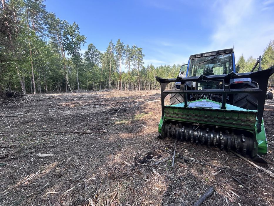 Wycinka drzew, karczowanie dzialek, mulczerowanie