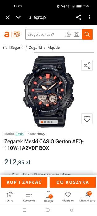 Zegarek Casio- Jak nowy, stan super ,mikro kosmetyczne ślady...