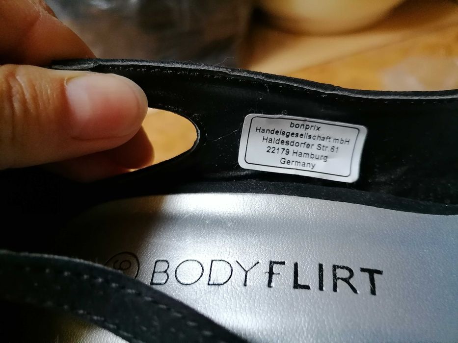 Czółenka damskie czarne rozm 36 bodyflirt Bonprix