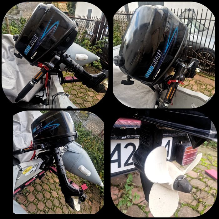 Ponton Maverick 420 z przyczepą plus silnik spalina