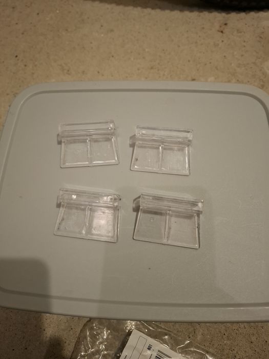 Uchwyt akrylowy na szybę 6 mm