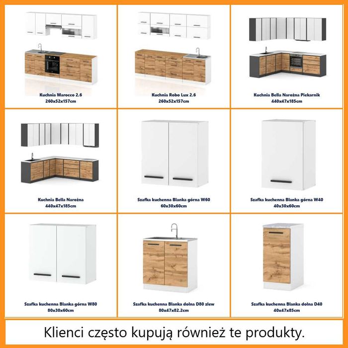 Modułowy Zestaw Mebli Kuchennych Danka 3.2m Kuchnia Narożna Nowoczesna